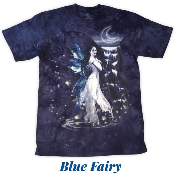 Blue Fairy Women's Fantasy T-Shirt The Mountain